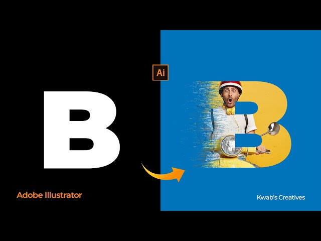 Letter Poster Design in Illustrator