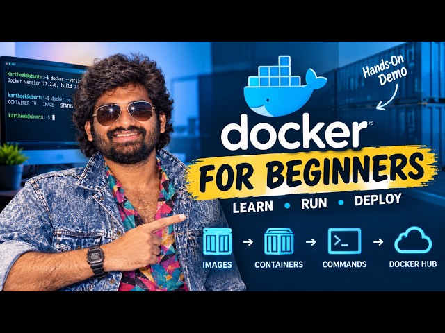 Docker for Beginners 🐳 | Learn Docker from Scratch with Hands-On Demo | Learn DevOps #docker