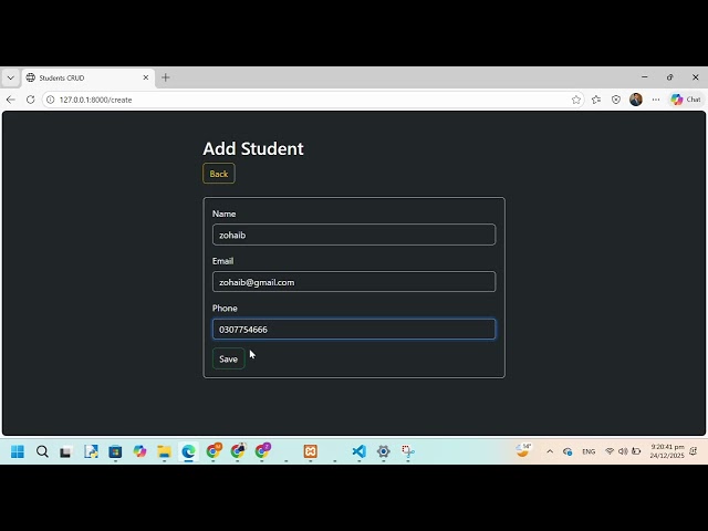 Laravel CRUD Project Demo | Student List Add, Edit & Delete | PHP Laravel