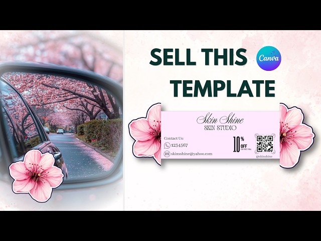 Create Once, Sell Forever Canva Business Card Templates