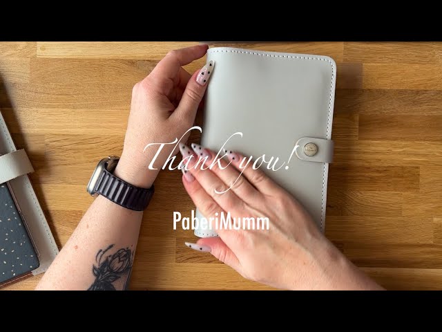 Unboxing Filofax The Original ✨ Personal Size in Stone + Initial Setup