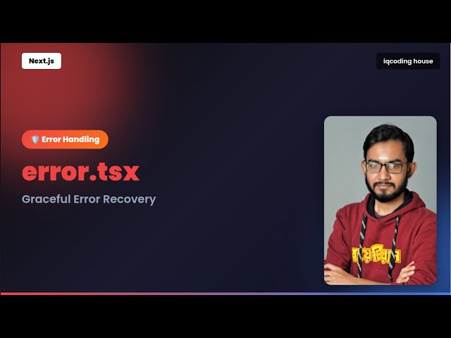 Next.js error.tsx Tutorial - Handle Errors Like a Pro