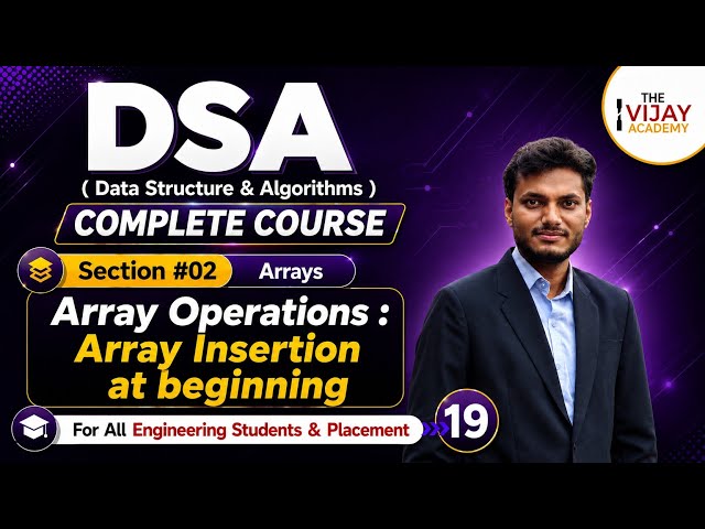 Array Insertion at Beginning in Python Explained 🔥| DSA Complete Course | Arrays | Day 19