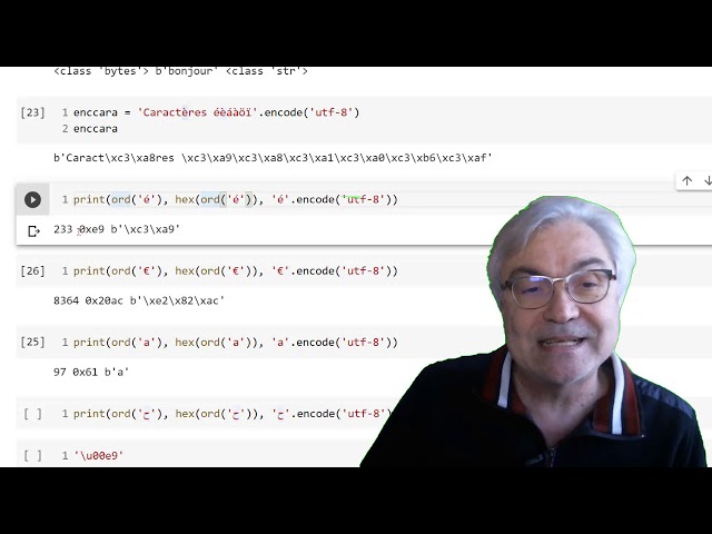 Code point et encodage Unicode utf-8 Python 3