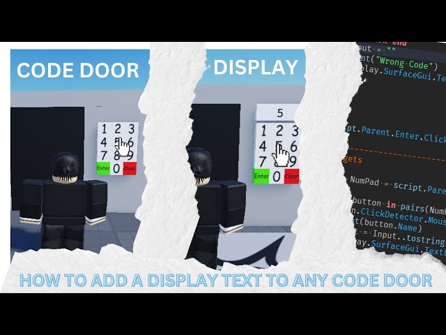 How to add a display number to code pad | Roblox Studio Tutorial