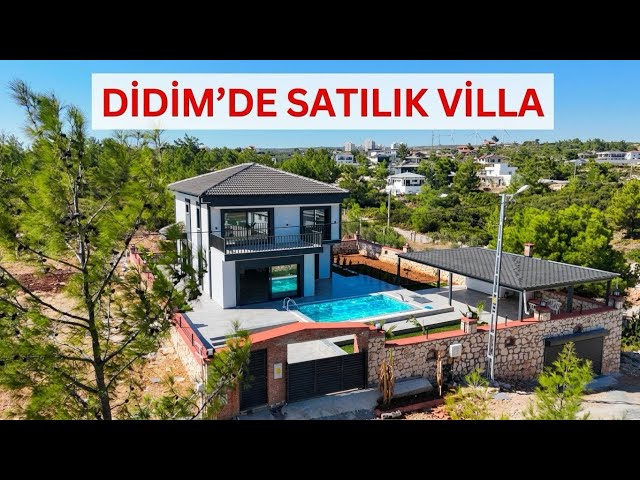 4+1 Detached Villa with Pool for Sale in Didim