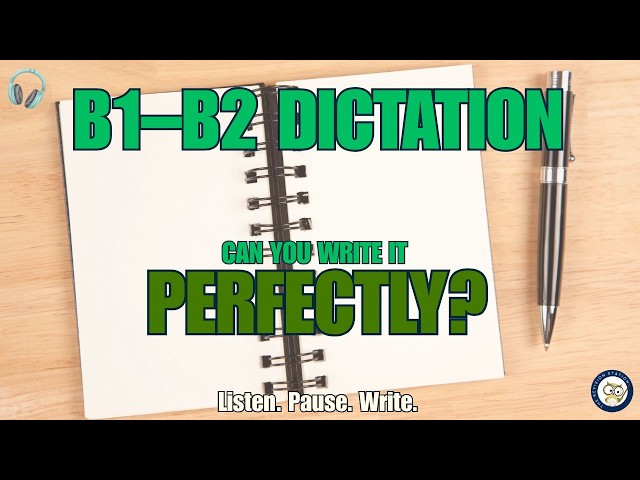 English Dictation Practice B1 B2 | A Weekend Away ✍️ Listening & Writing for ESL Learners