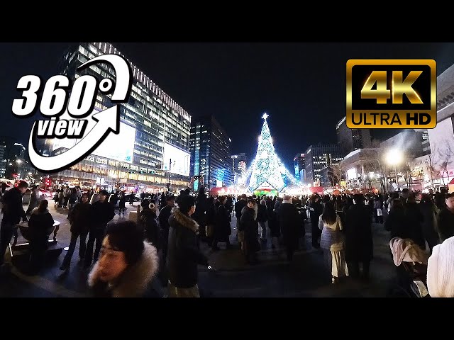 Korea 2025 CHRISTMAS 360VR 🎅 Gwanghwamun Square Seoul Walking tour
