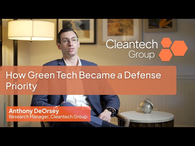 Cleantech-National Security Nexus—How Green Tech Became a Defense Priority
