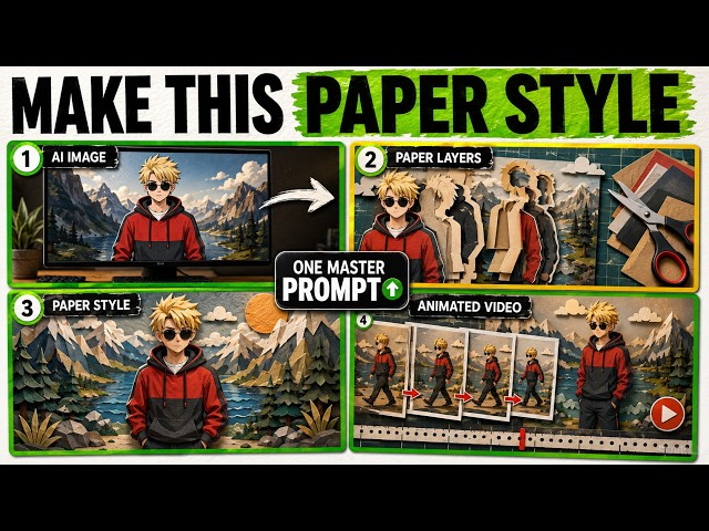 FREE ChatGPT Prompt: Paper-Cut/VOX Style Animation Videos Automatically 🔥