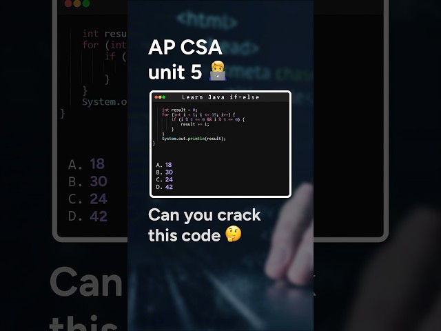 APCSA Practice: Modulus + For Loop = Brain Twister!