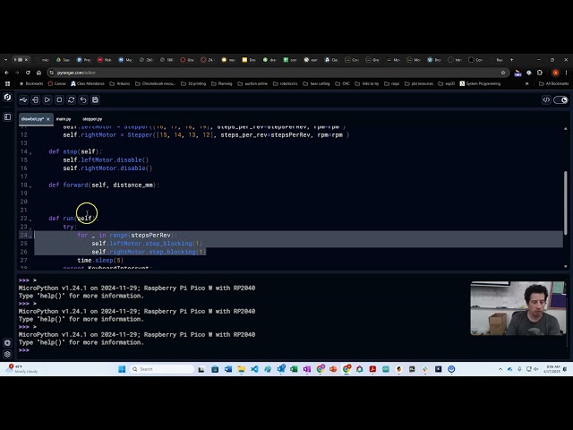 Programming Drawbot forward/reverse