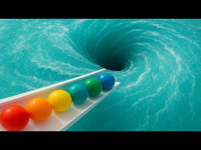 Marble Run Race ASMR 1000 Marbles Rain Gutter VS Mega Whirlpool ASMR Amakandu 1H