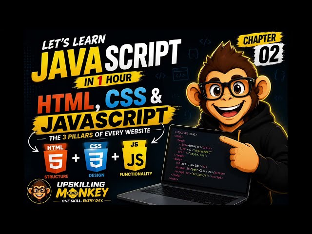 HTML, CSS & JavaScript Explained | Chapter 2 | Learn JavaScript in 1 Hour