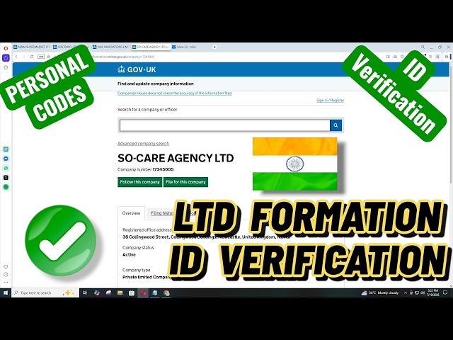How to Register a UK LTD Company from India | UK Limited Company from India & Identity Verification