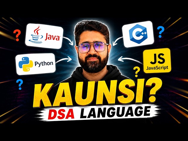 Best Programming Language for DSA in 2026 | Java, Python, C++, C, Go, Javascript?