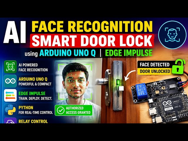 AI Face Recognition Smart Door Lock using Arduino UNO Q | Edge Impulse