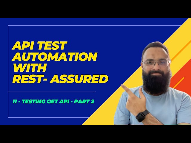 How to test GET API request with Rest Assured Java - Part 2 | API Test Automation | Free Course