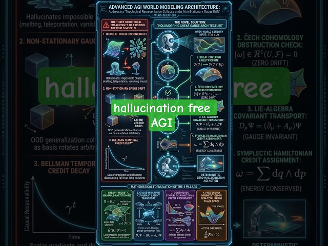 100% hallucination-free AGI world models that never forget.