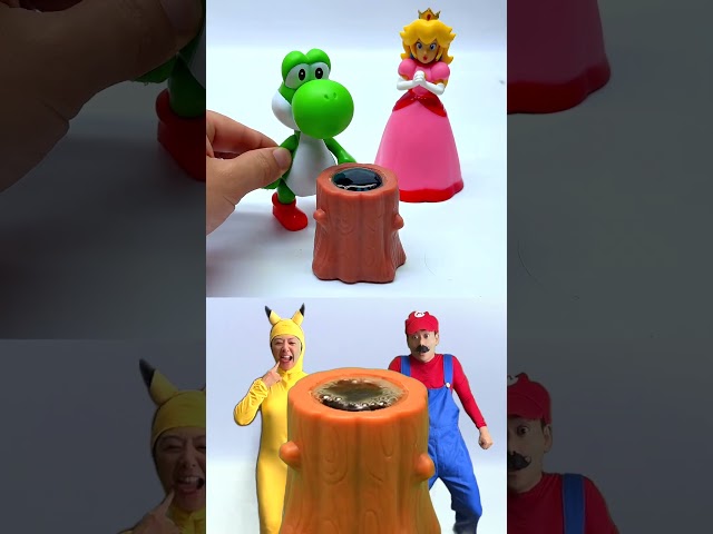 Super Mario Brothers VS Yoshi cute & Princess Peach Toys Fun ASMR VIDEO #toys #humor #mario