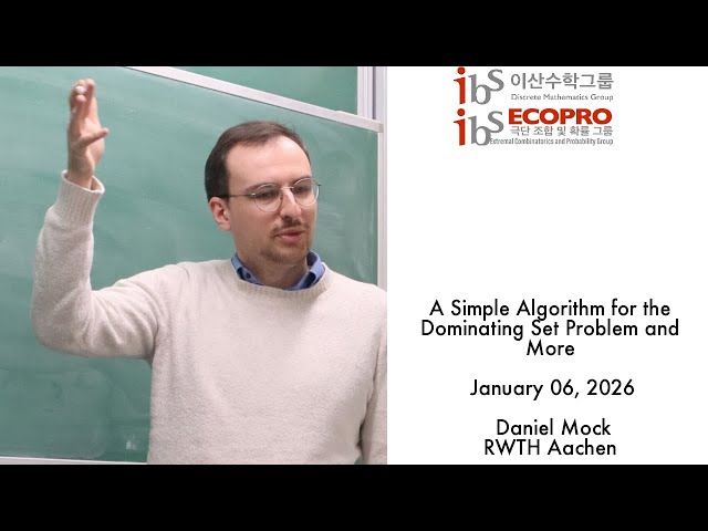 2026.01.06, Daniel Mock, A Simple Algorithm for the Dominating Set Problem and More