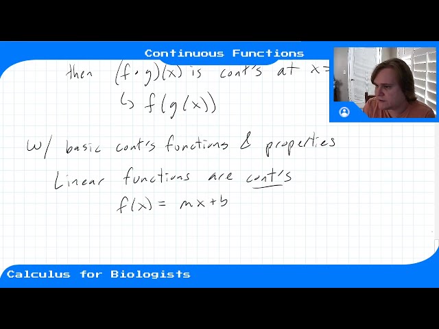 Module 4 - Video 7 - Continuous Functions