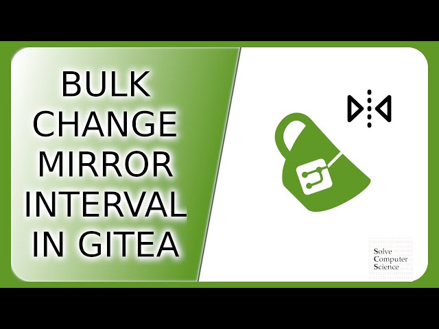Change Gitea mirror interval for all repositories