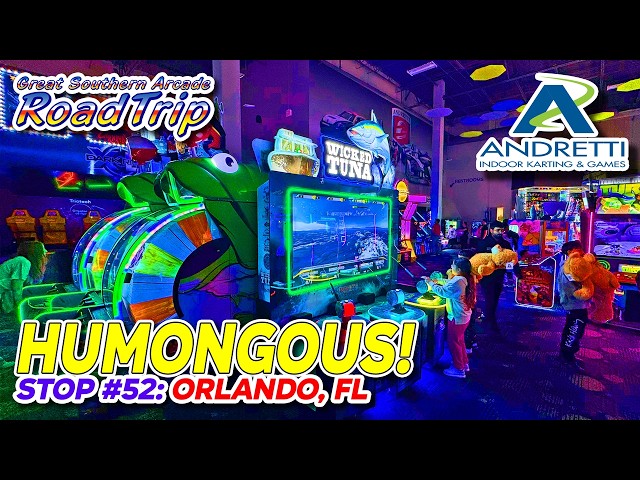 OMG!! Andretti Indoor Karting & Games, full 4K arcade tour (Orlando FL, Mar. 2026) [RoadTrip Ep. 52]