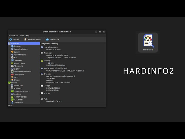 Hardinfo 2 - Equipment and System Information