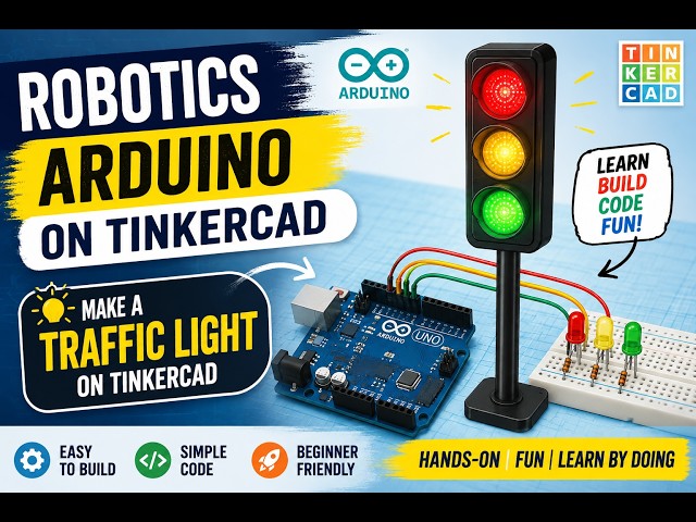 🤖 Robotics Arduino with Tinkercad | Beginner Arduino Projects for Kids | STEM Coding Class