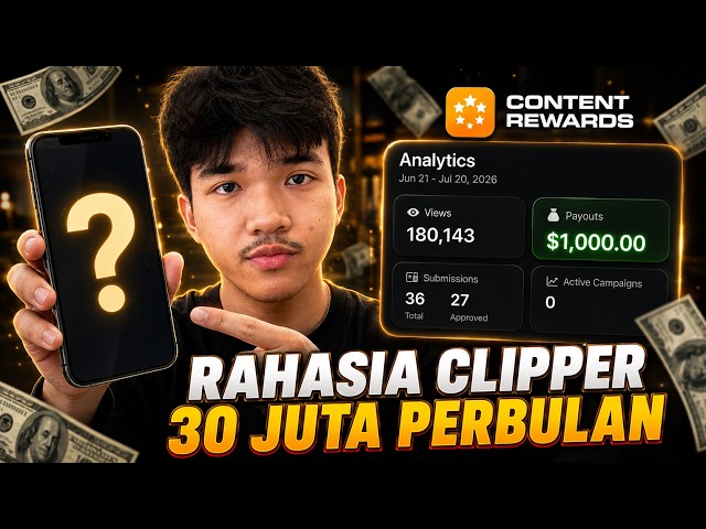Modal Rebahan Hasilin Dollar Pake Cara Ini - Tutorial milih Campaign di  Content Rewards