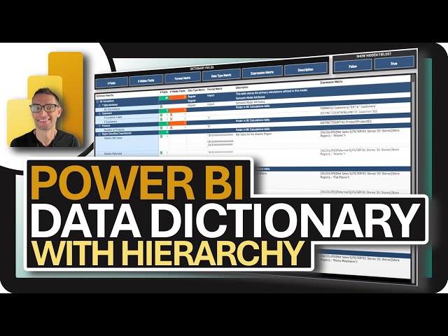 Generate a DATA DICTIONARY in Power BI with HIERARCHY!!!