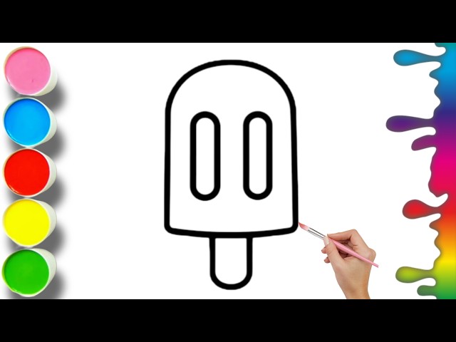 🍧Easy Ice Cream Drawing For Kids | Cute Ice Cream Drawing Tutorial | Step by Step Drawing Tutorial