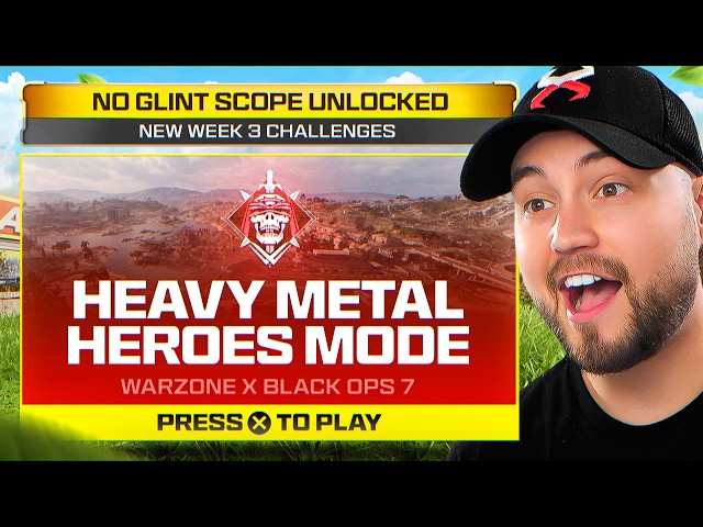 Warzone added a NEW HEAVY METAL HEROES MODE and NO GLINT SCOPE!