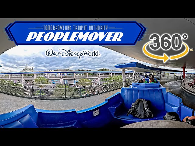 VR360 Tomorrowland Transit Authority PeopleMover On Ride POV Walt Disney World 2025 10 11
