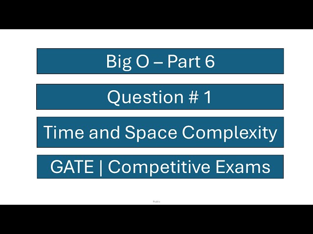 Big O Part 6