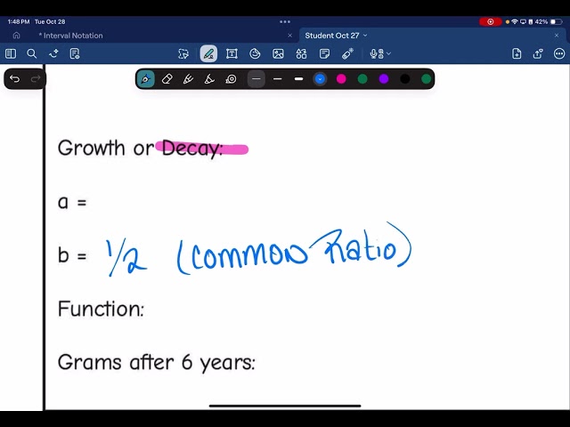 Solving Exponential Equations word problems