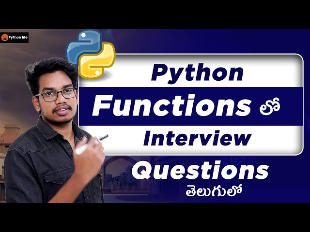 Python Functions Interview Questions | Python in Telugu