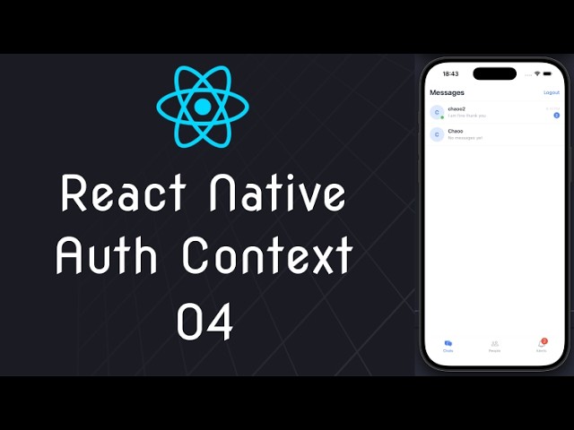 Auth Context  -  04 Real Time Chat App in React Native