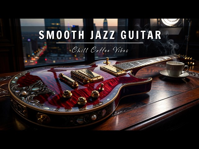 Smooth Jazz Guitar Music - Cool Cafe Vibes • Relaxing Guitar Music for Cafe, Study & Work