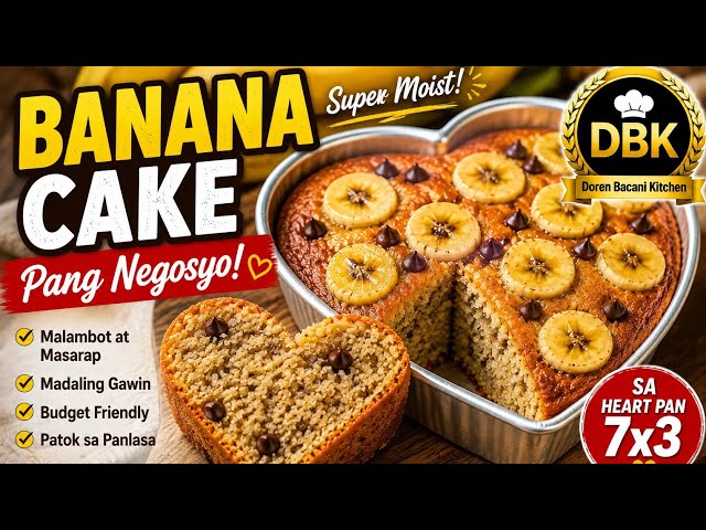 Super Moist Banana Cake Recipe | Easy & Soft Banana Cake