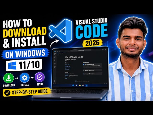 How to Download & Install Visual Studio Code on Windows 10/11 (2026) | VS Code Setup