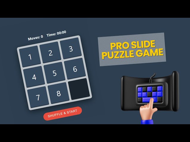 How to create a 3x3 sliding puzzle board using HTML & CSS #coding #gaming #games #gameplay