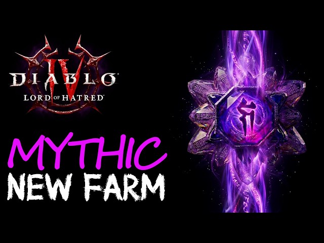 Crazy New Mythic Seal & Mythic Unique Farm - Lord of Hatred - Diablo 4