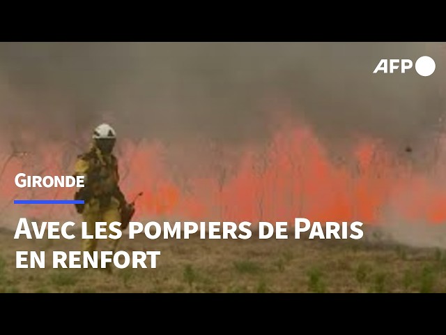 Incendie: des pompiers de Paris déployés en Gironde