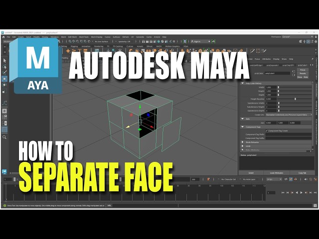 How To Separate Faces In Autodesk Maya