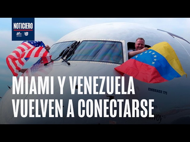 American Airlines aterriza su primer vuelo directo Miami - Venezuela tras siete años de ausencia