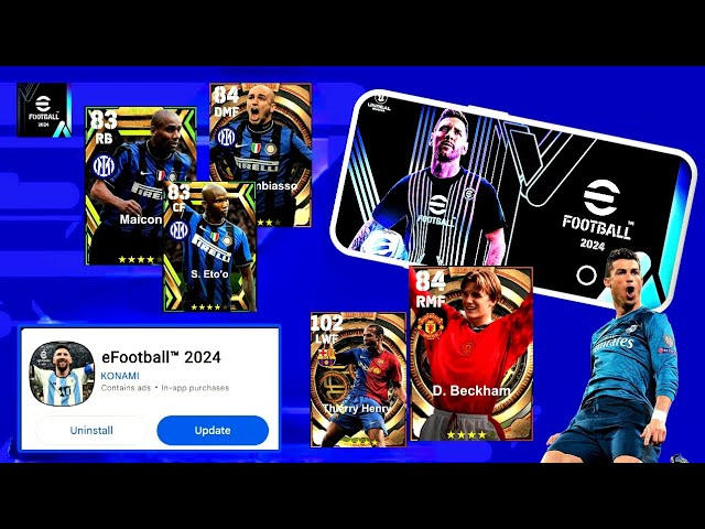 efootball 24 update news- new look, rewards, kits, new legends, gameplay !!!🔥🔥🔥