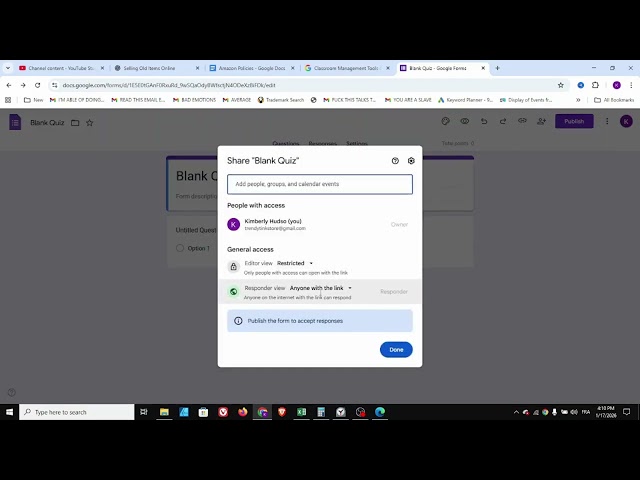 How To Share Google Form Quiz With Students - Full Guide