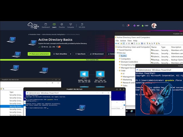 TryHackMe Active Directory Basics | Full Walkthrough 2026
